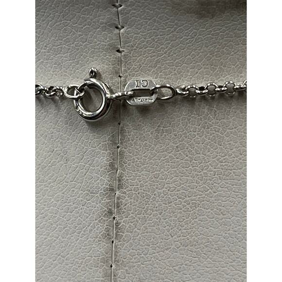 Sterling Silver 925 Filigree Scrollwork Spinner Pendant Fidget Chain Necklace - Picture 7 of 8